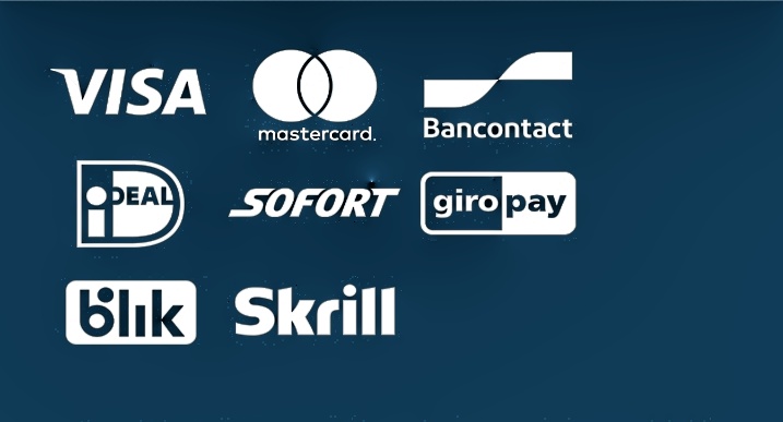 GamsGo Payment Methods: Visa, Mastercard, Bancontact, iDeal, Sofort, Giropay, Blink,