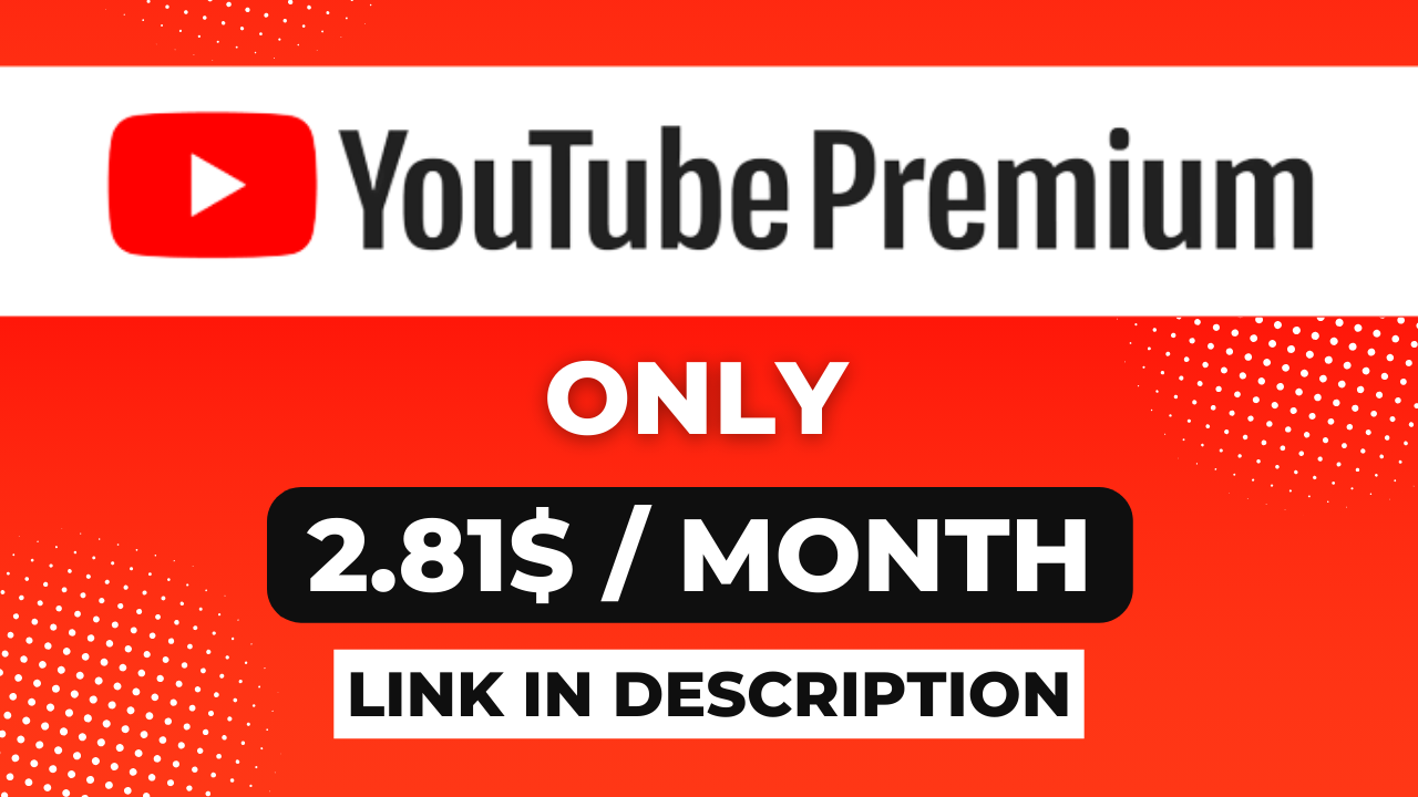 get the biggest discounts on YouTube Premium for just $2.81